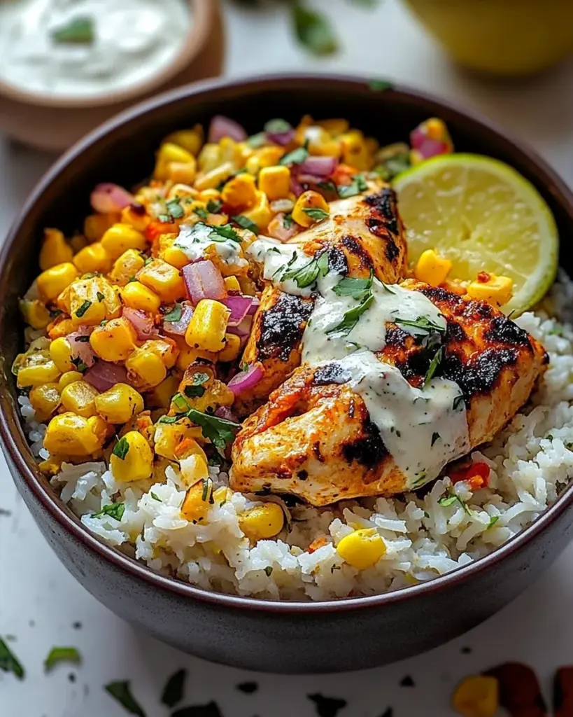 Bol de Riz au Mais et Poulet 1