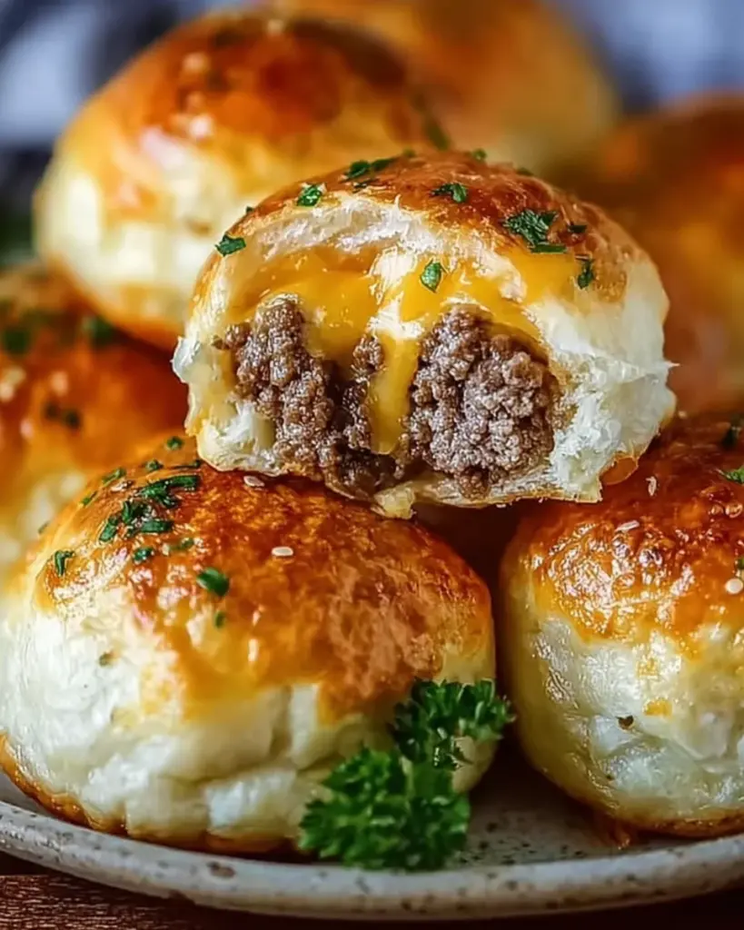 Bombes de Cheeseburger a lAil et au Parmesan 1