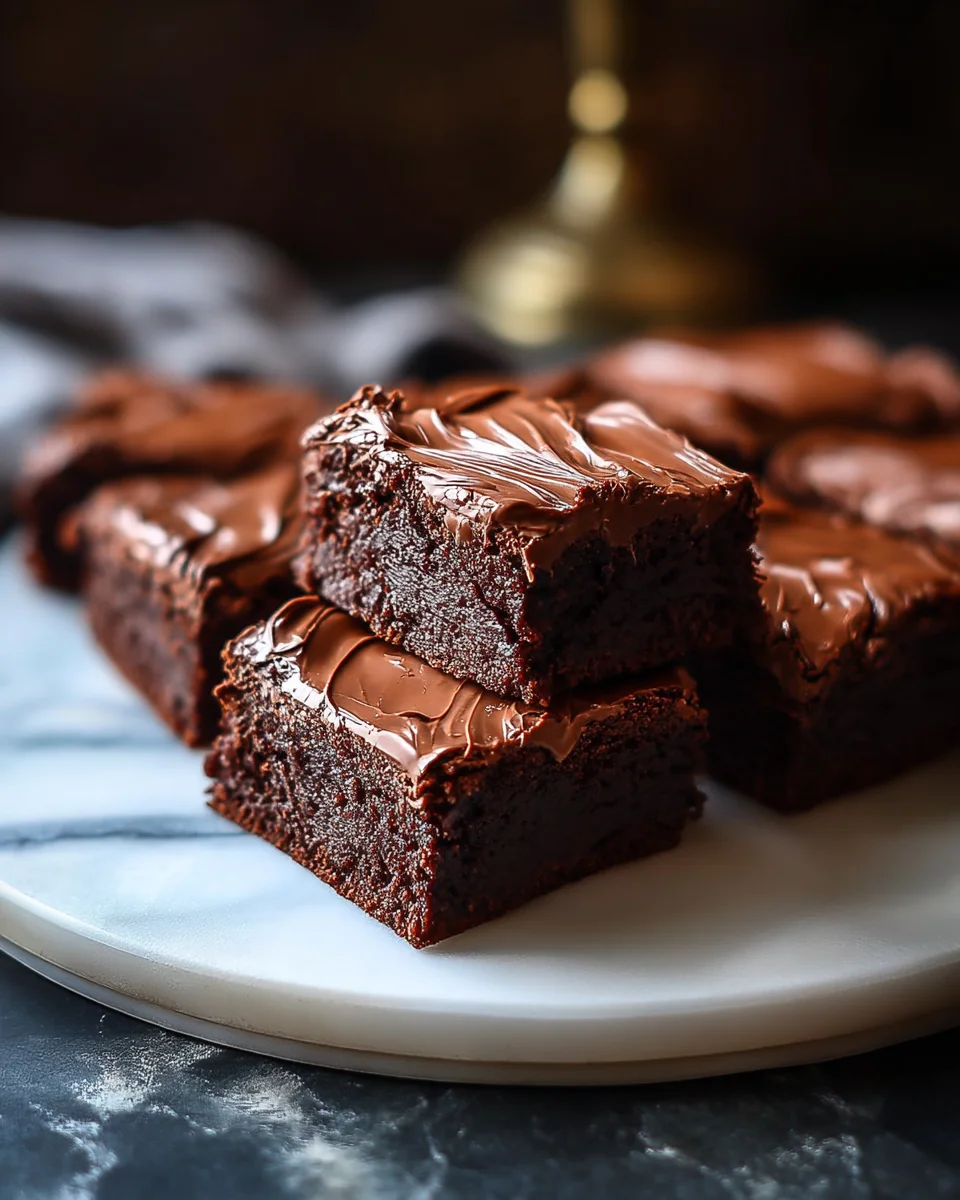 Brownies au Chocolat avec Glaçage : Un délice à savourer!