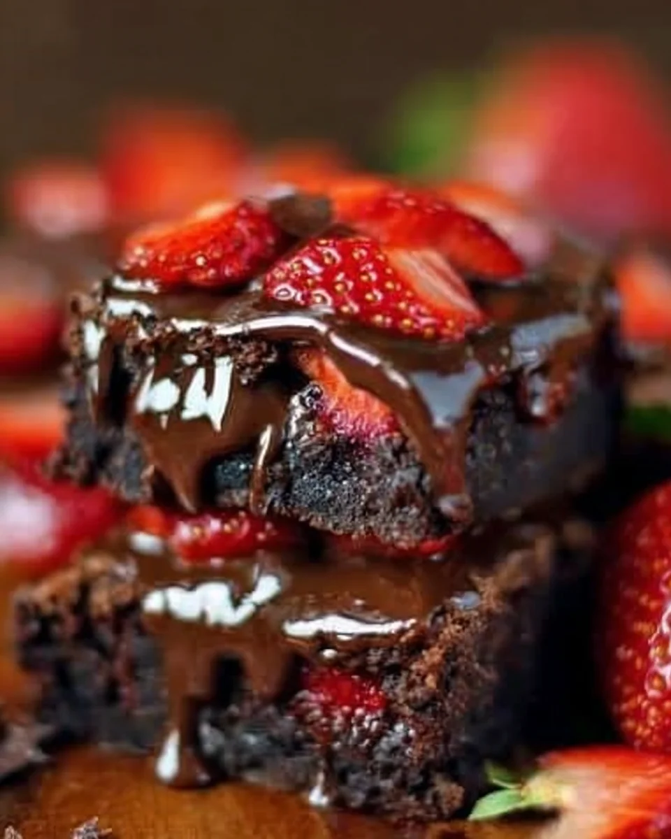 Brownies aux Fraises Chocolatées : un délice irrésistible !