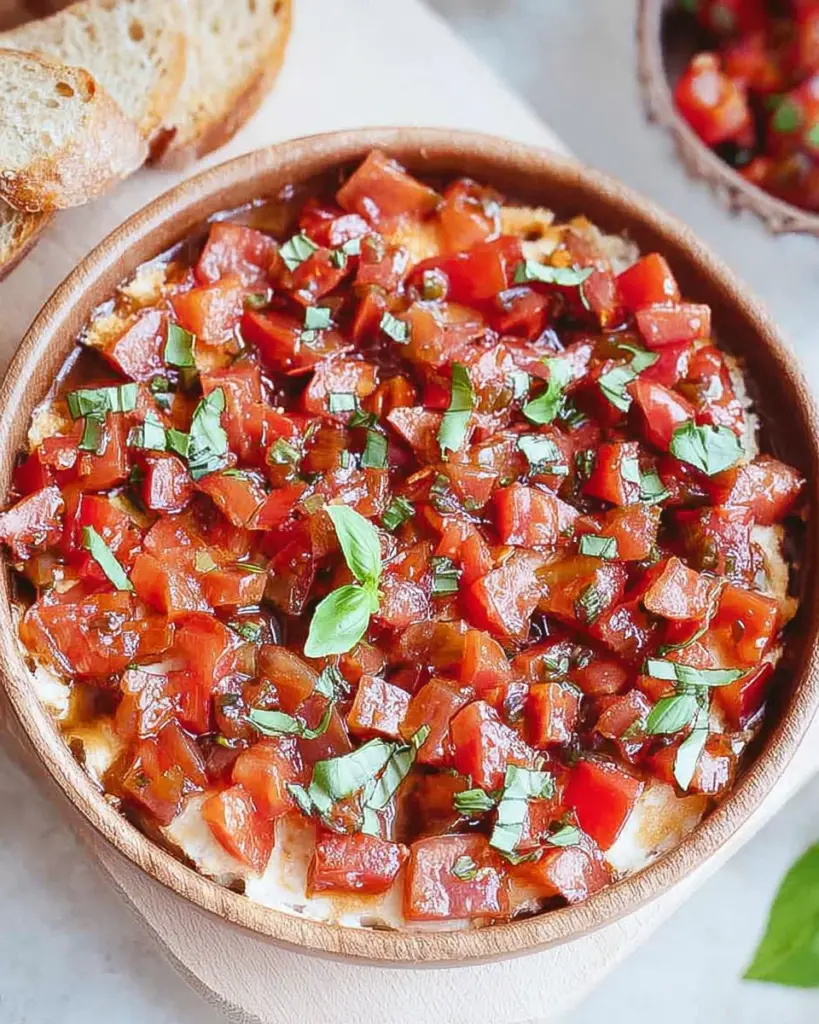 Bruschetta a la tomate et au basilic 2