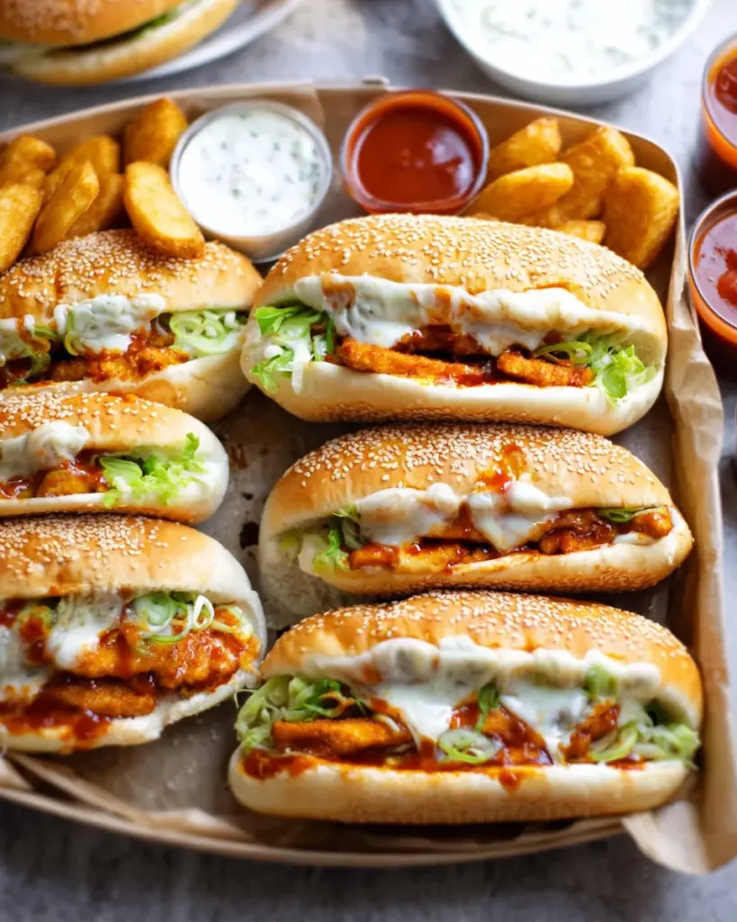 Buns de Poulet Dynamite au Fromage 1
