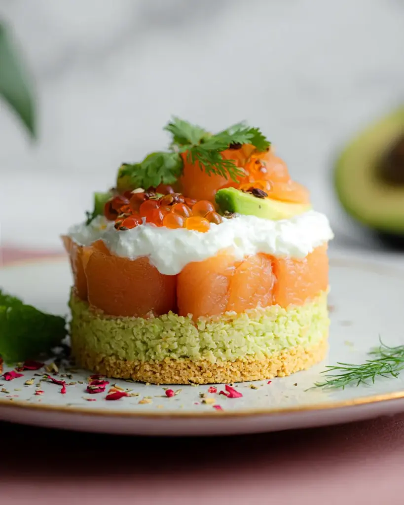 Cheesecake de Saumon Fume et Avocat 2
