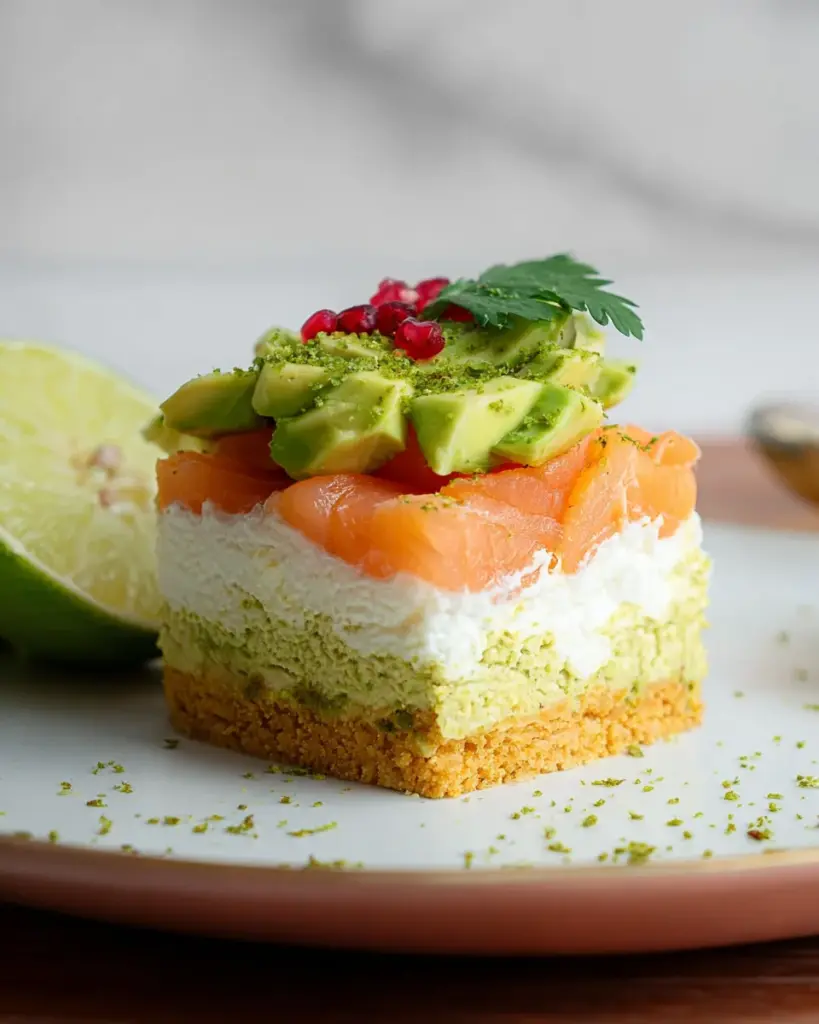 Cheesecake de Saumon Fume et Avocat 3