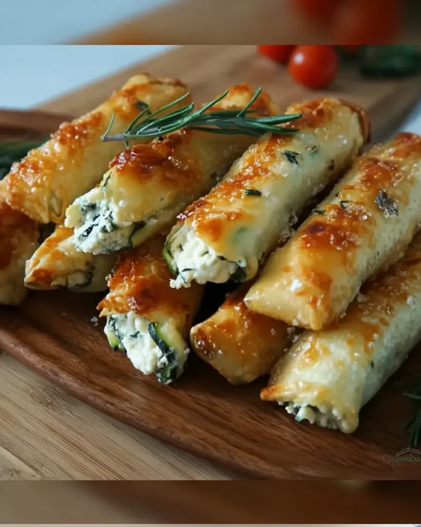 Cigares de Courgettes Croustillants au Fromage 3 1
