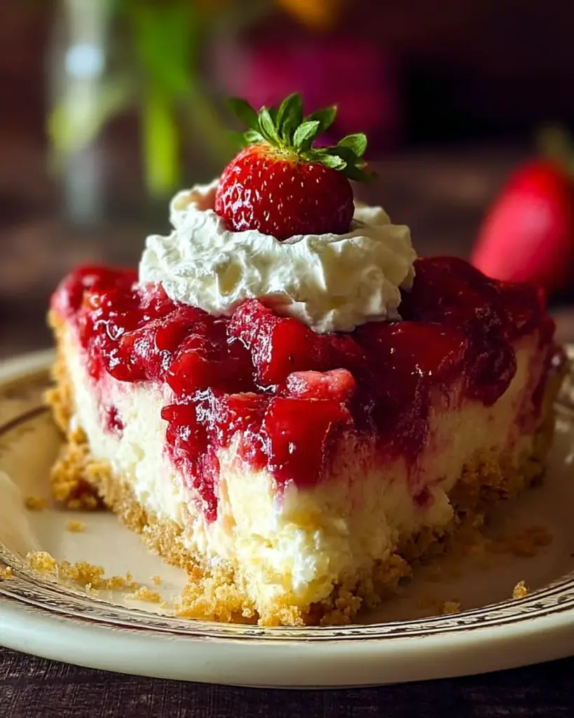 Gateau de Fromage aux Fraises