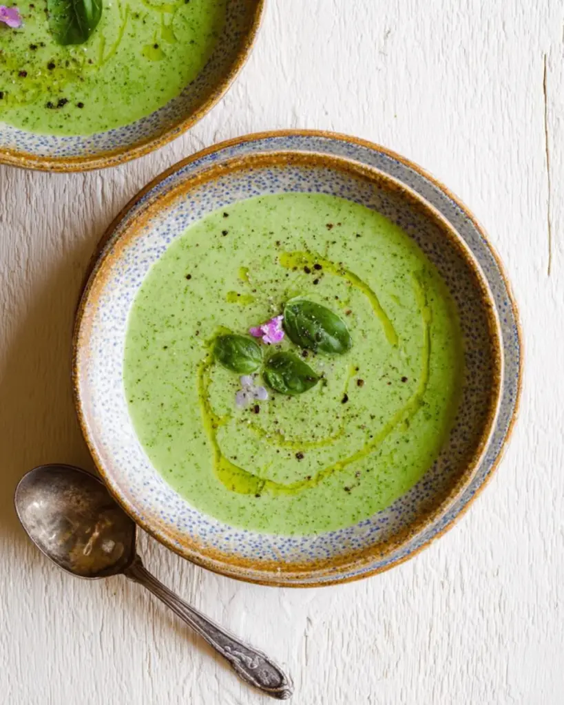 Gazpacho de concombre et basilic 2