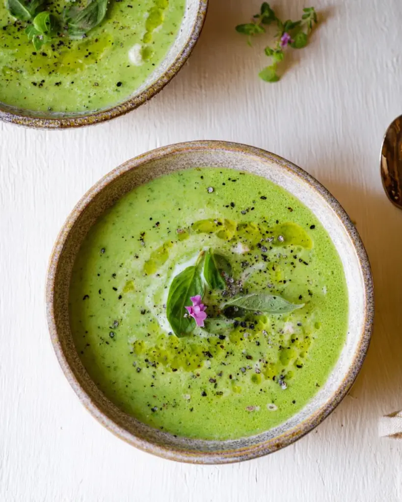 Gazpacho de concombre et basilic 3