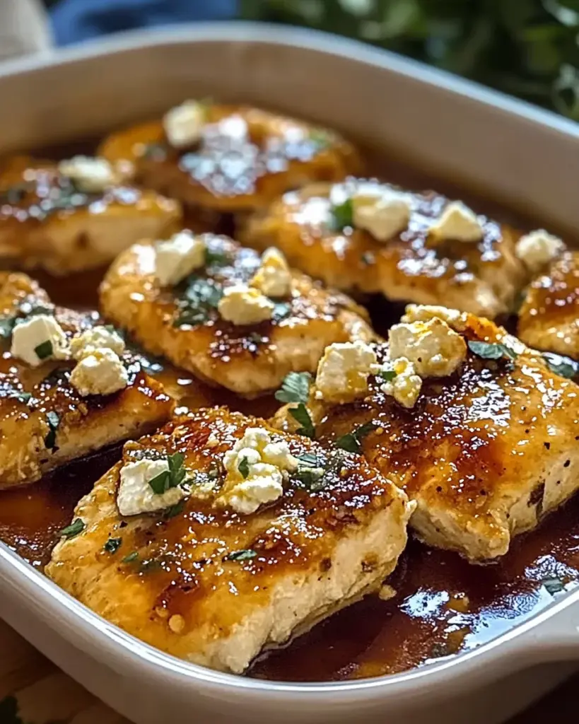 Miel Piquant et Feta au Poulet 1