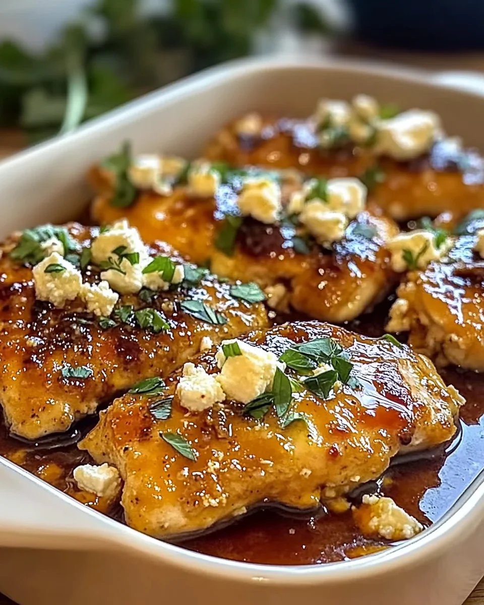 Miel Piquant et Feta au Poulet : Un Délice Simple à Réaliser!