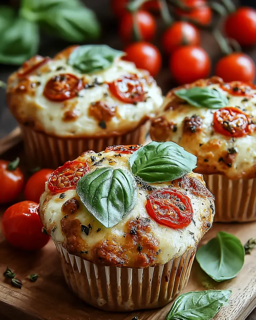 Muffins Tomate Mozzarella et Basilic 1 1