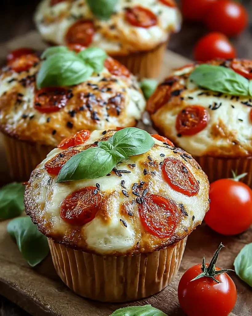 Muffins Tomate Mozzarella et Basilic 2 1