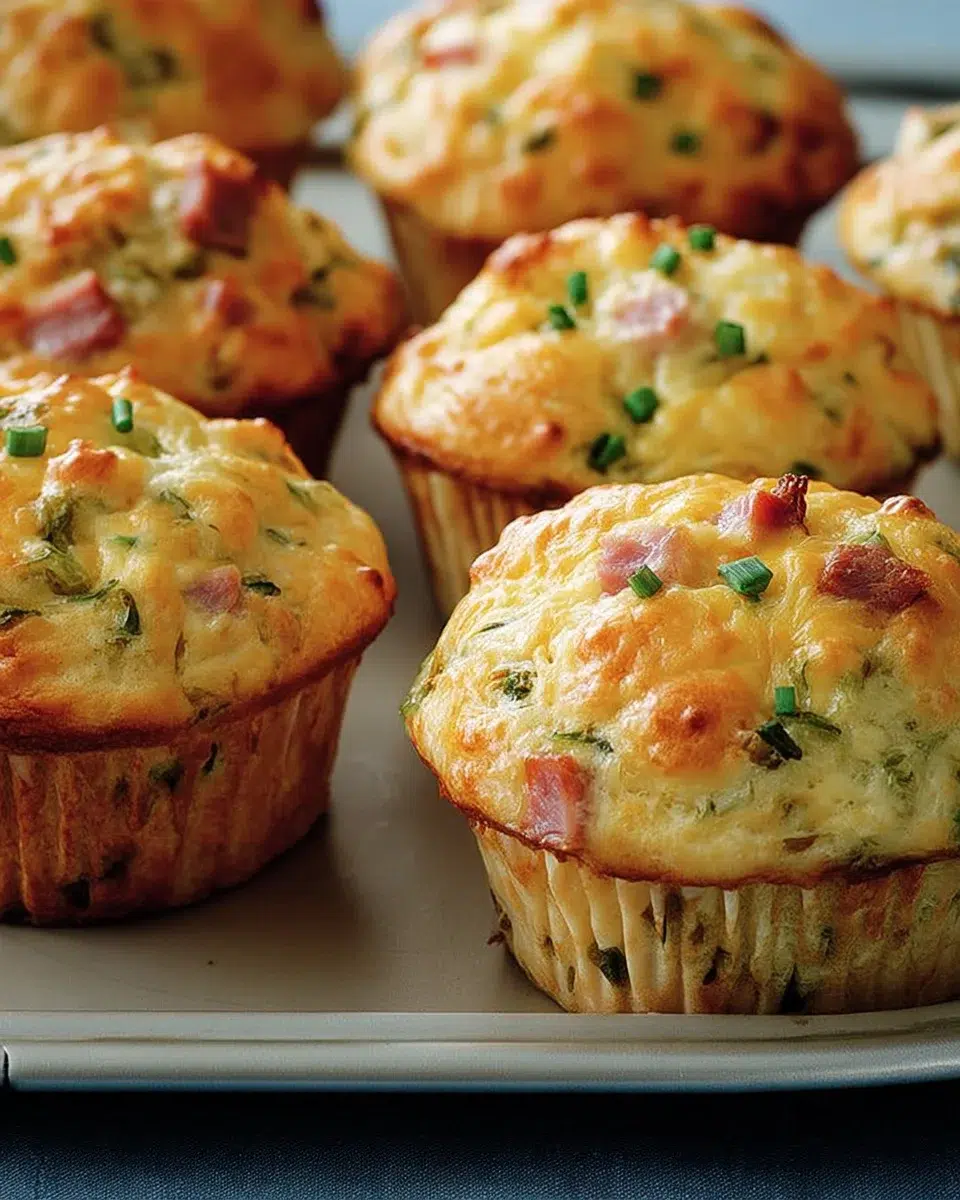 Muffins salés au jambon et fromage : découvrez la recette délicieuse !