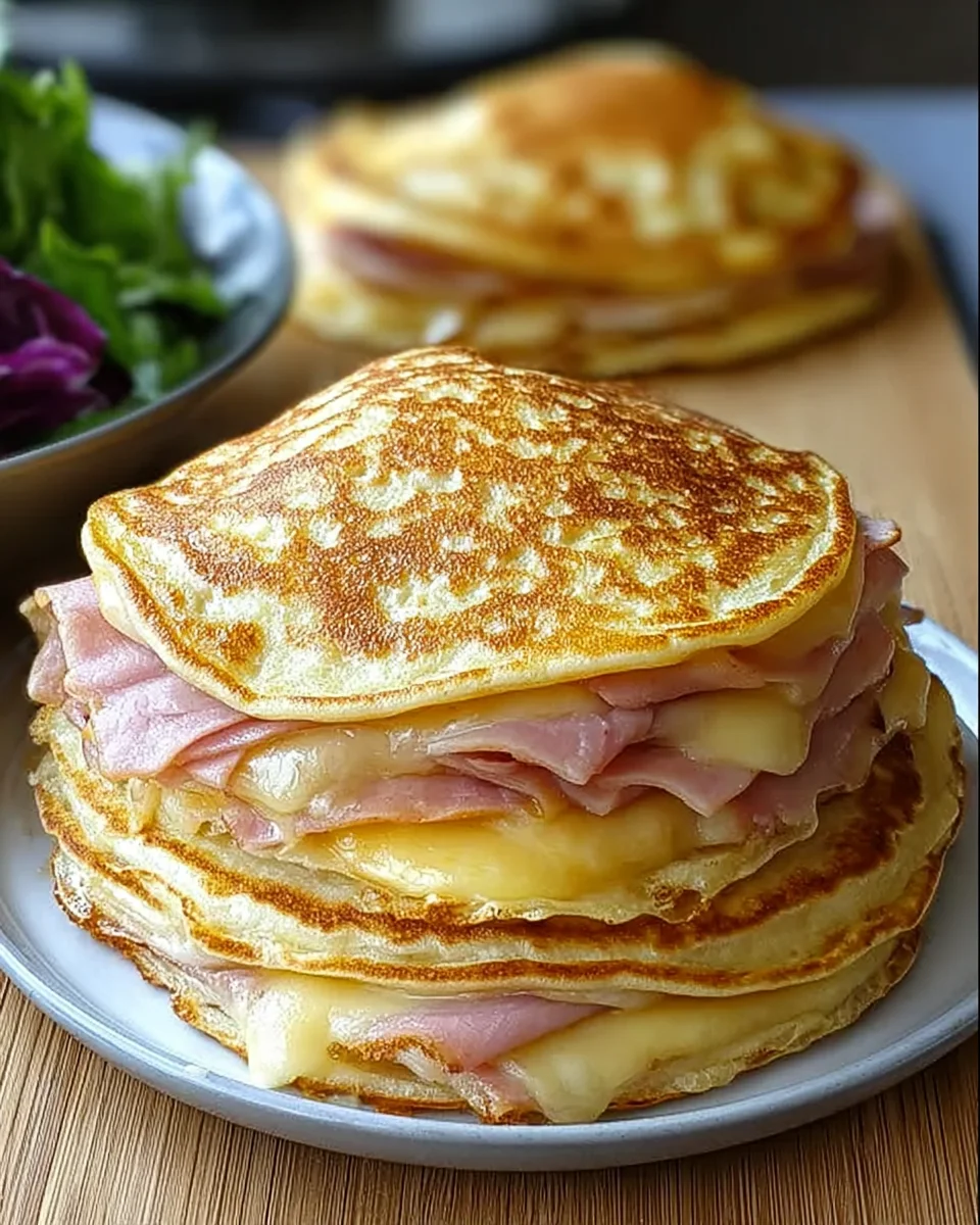 Pancakes Salés au Jambon et Fromage : Une Recette Savoureuse !