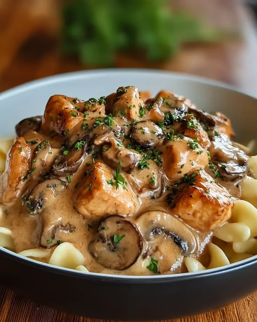 Poulet Stroganoff aux Champignons 1