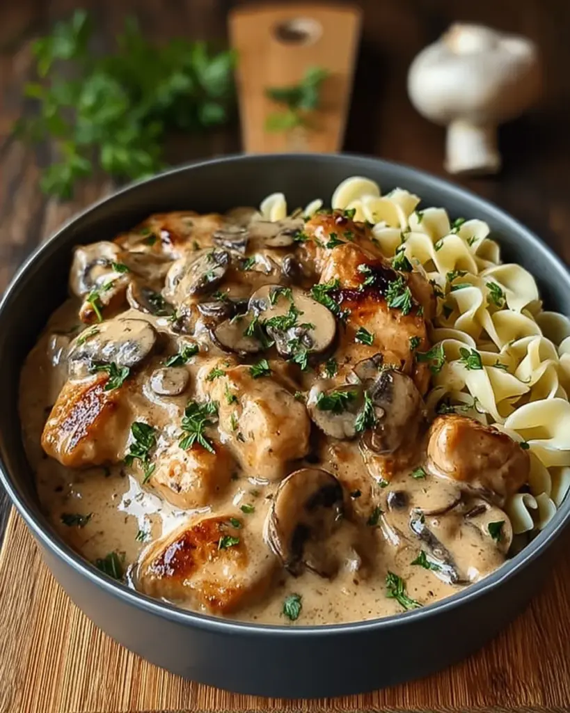 Poulet Stroganoff aux Champignons 3