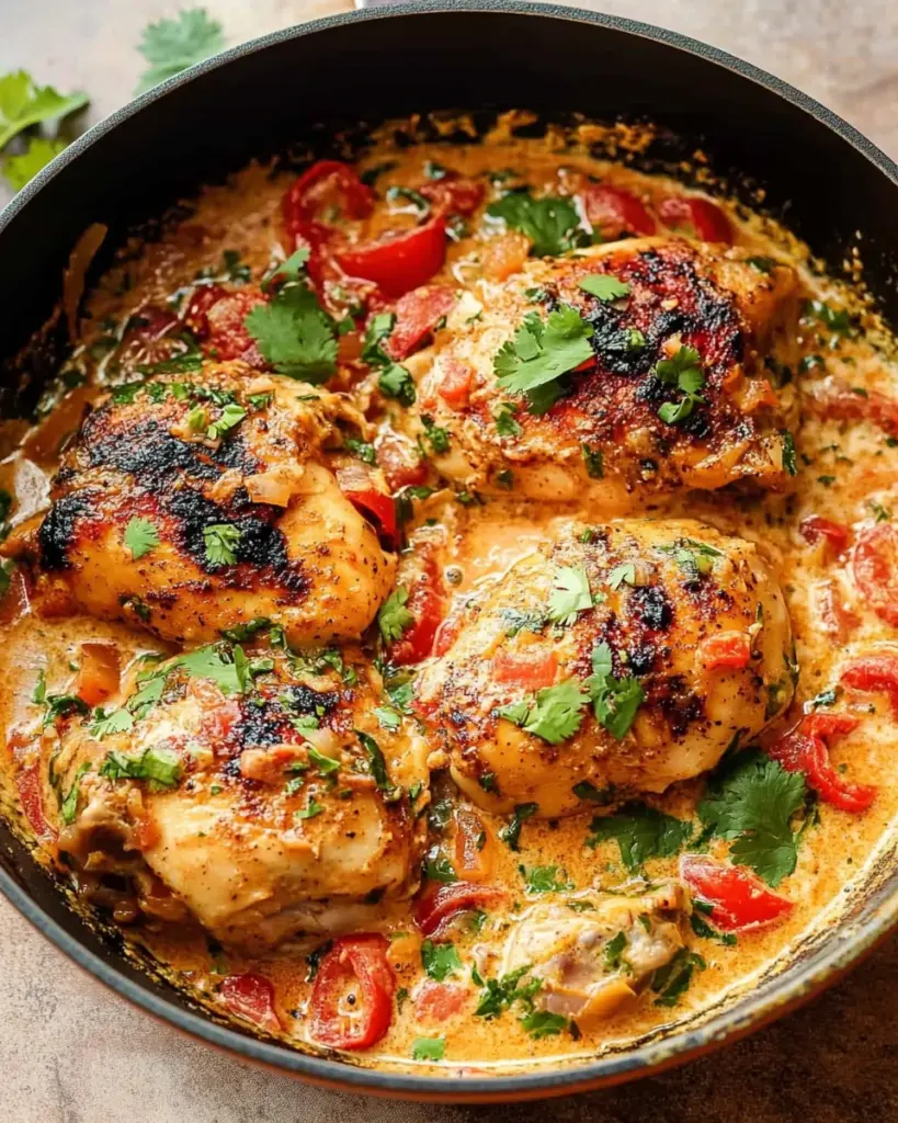 Poulet au lait de coco avec epices 1