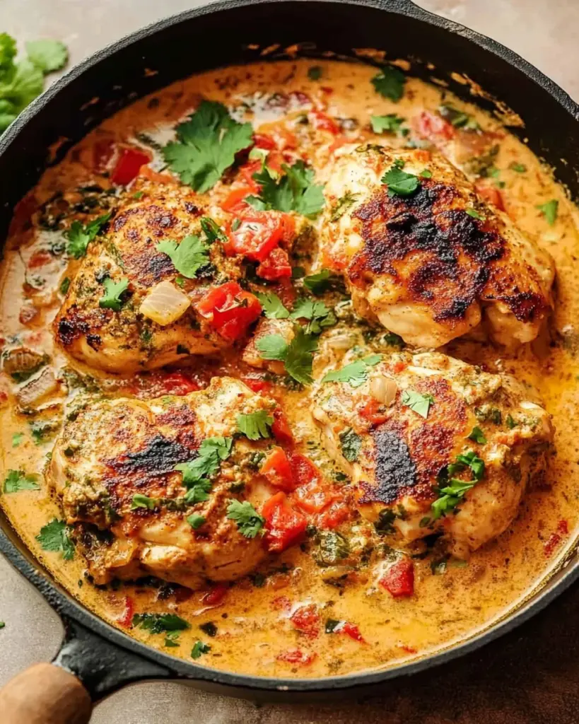 Poulet au lait de coco avec epices 2