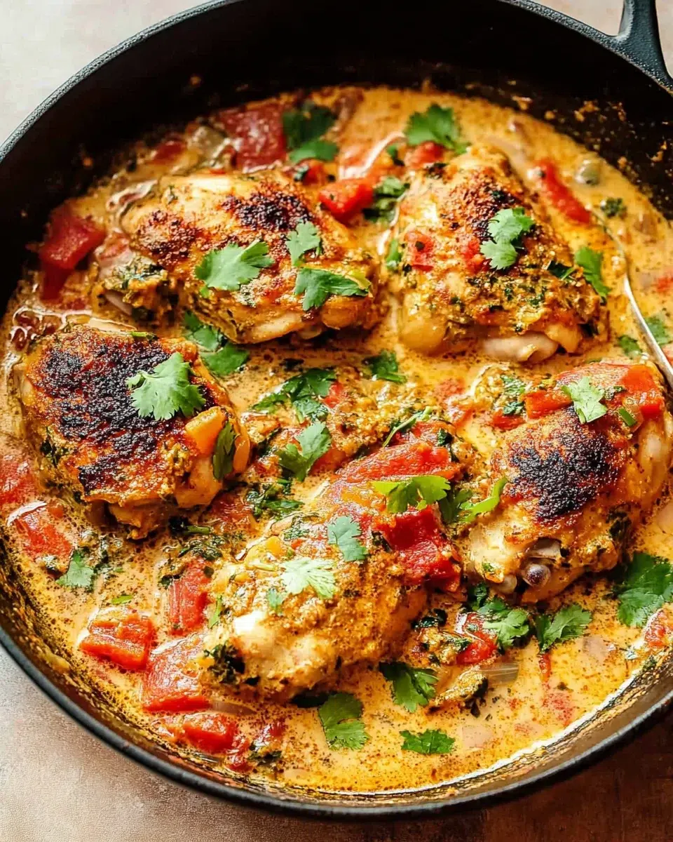 Poulet au lait de coco avec épices : une recette savoureuse!