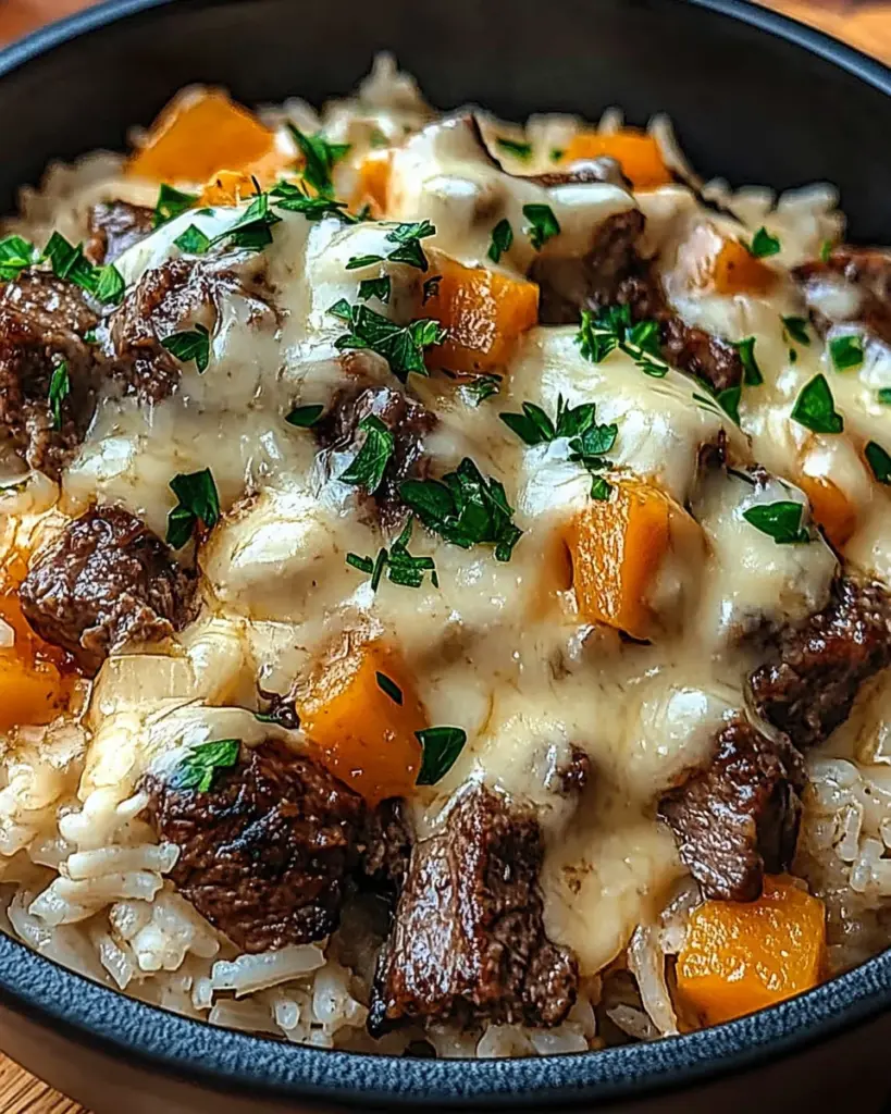 Riz au steak et fromage 3