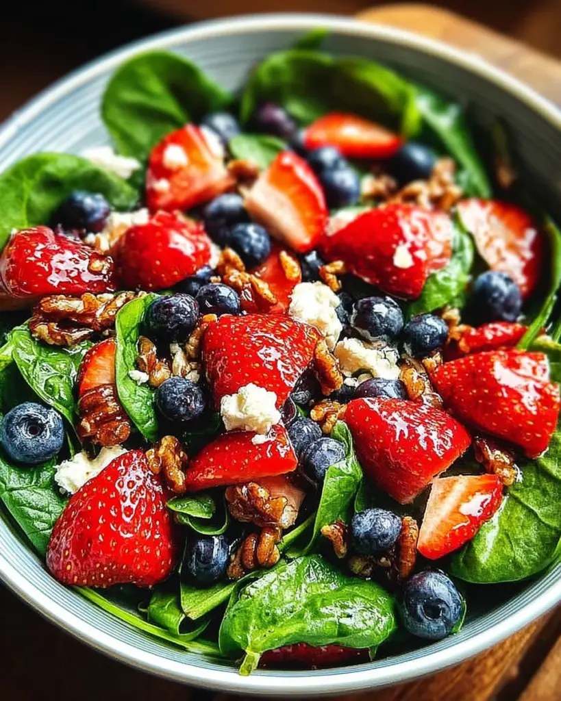 Salade de Fraises et Epinards 11