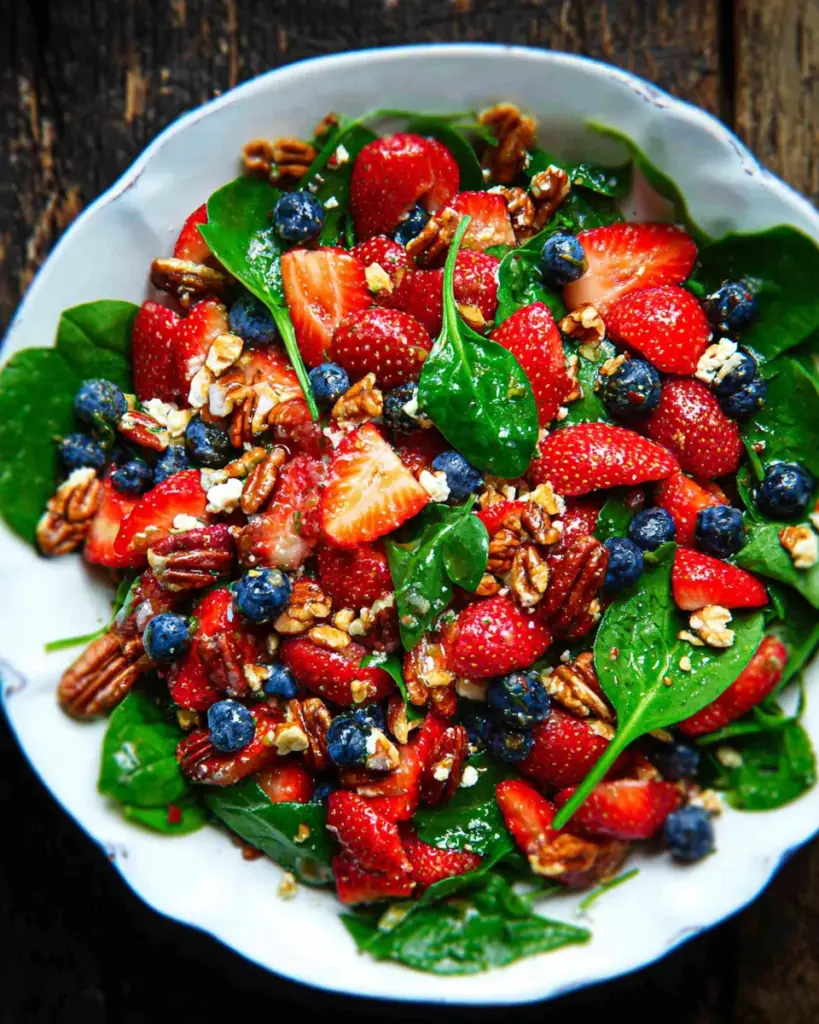 Salade de Fraises et Epinards 2