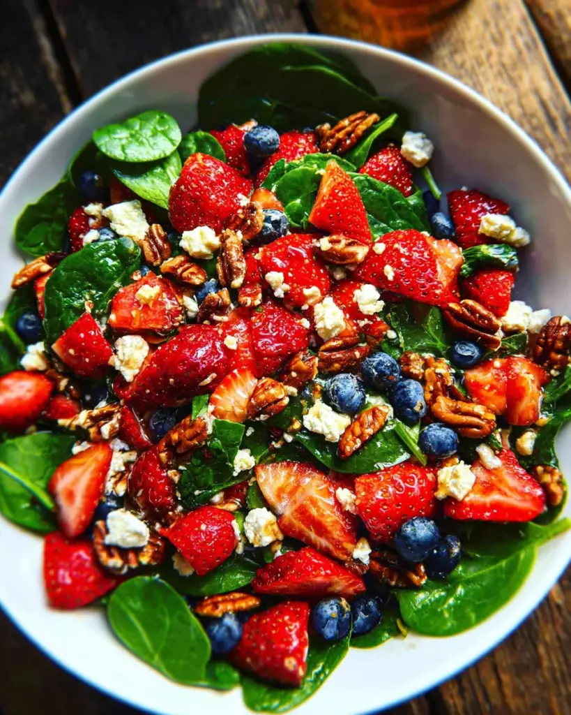 Salade de Fraises et Epinards 3