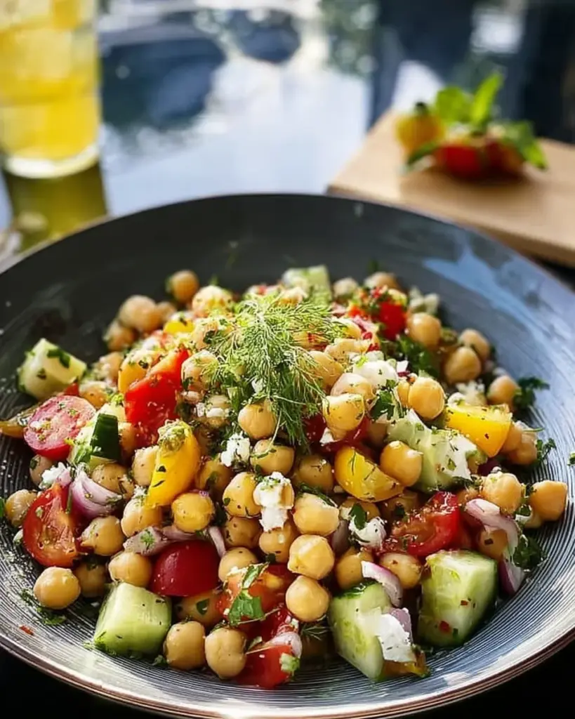 Salade de Pois Chiches Grecque 2 1
