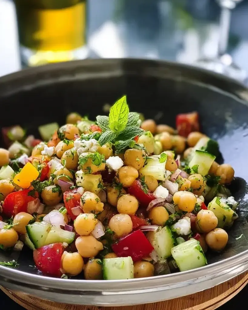 Salade de Pois Chiches Grecque 3 1