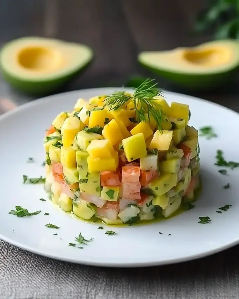 Tartare de Crevettes Avocat et Mangue 2