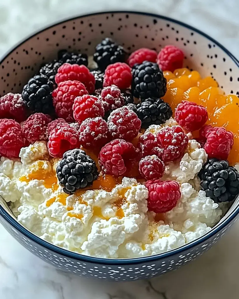 Bol de petit dejeuner au fromage cottage 1