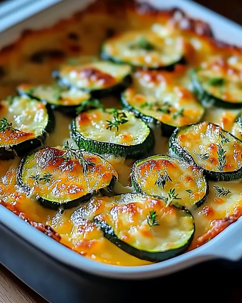 Courgettes Gratinees aux Crevettes et a lAil 1