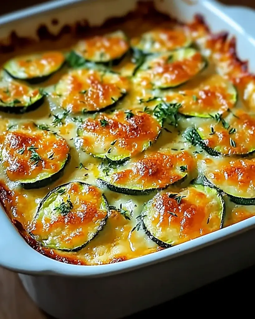 Courgettes Gratinees aux Crevettes et a lAil 3