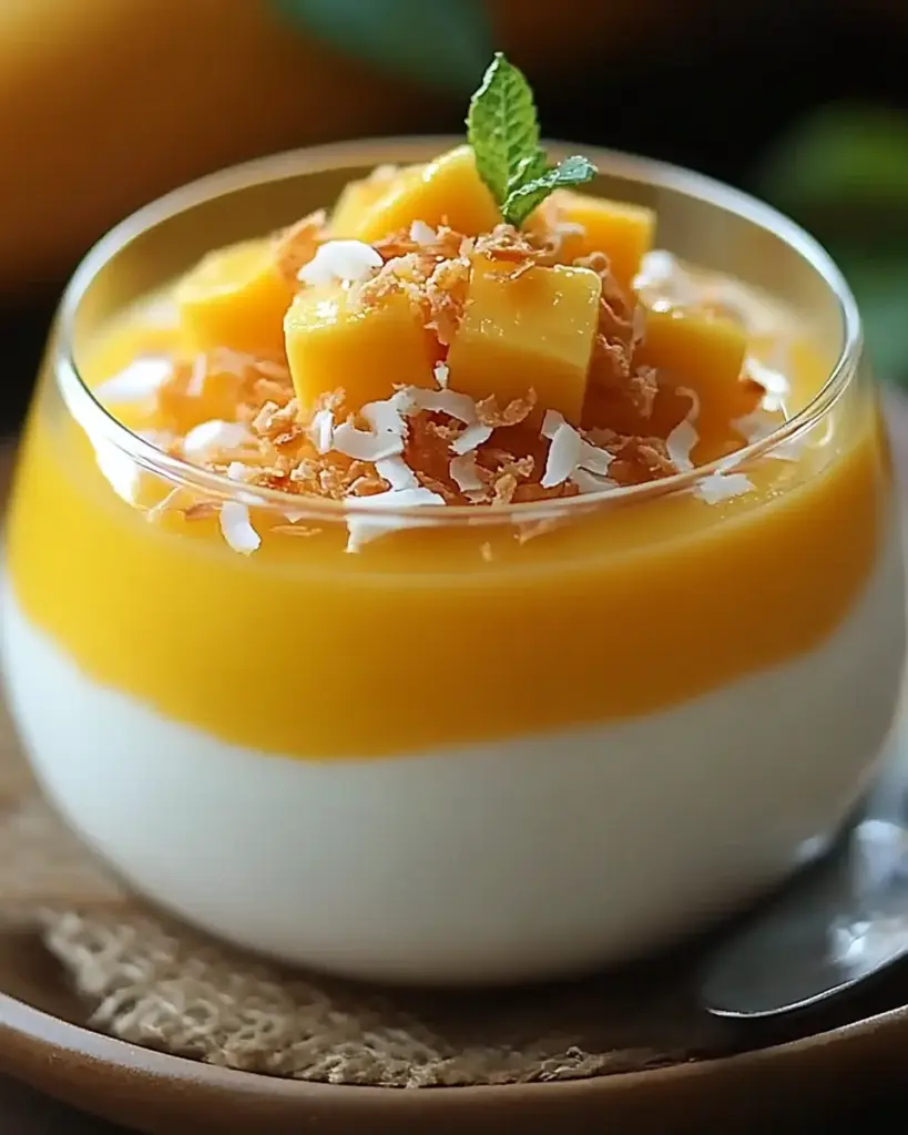 Panna Cotta a la Mangue et a la Noix de Coco 1
