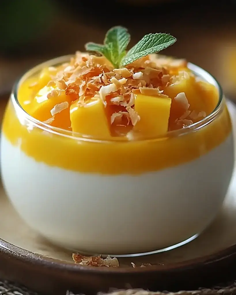 Panna Cotta a la Mangue et a la Noix de Coco 2