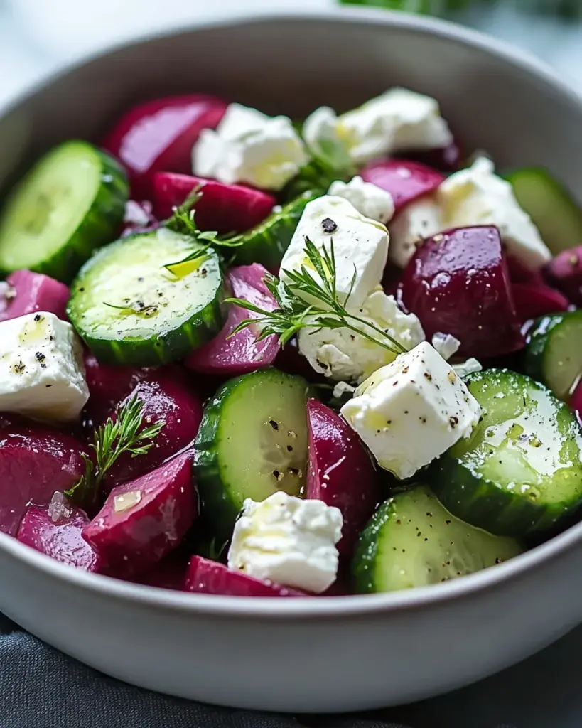 Salade de Betteraves Feta et Concombres 2