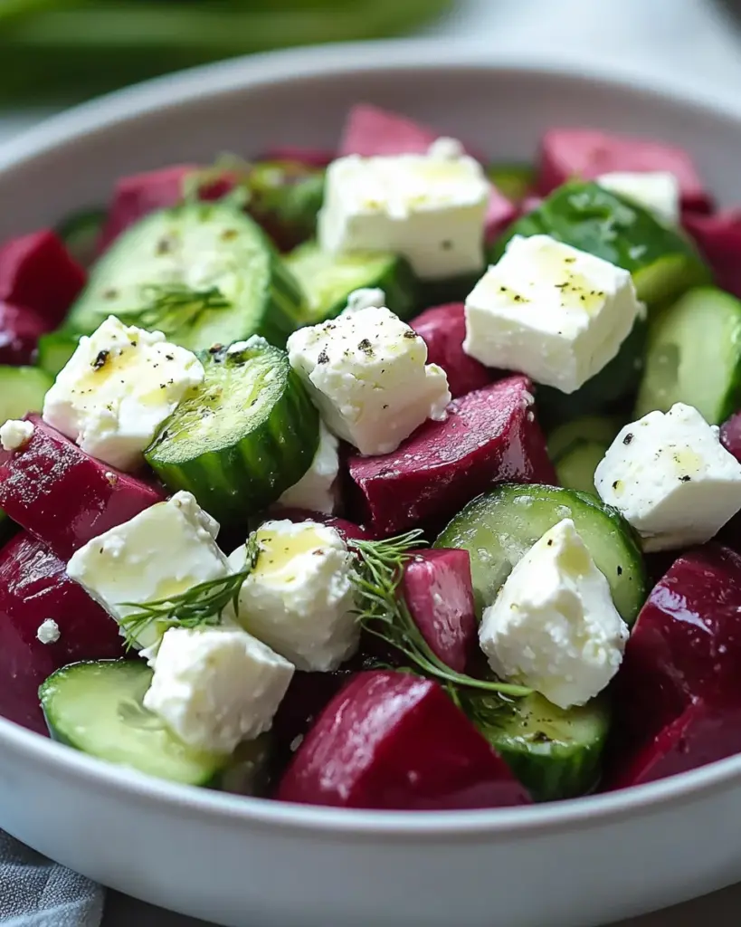 Salade de Betteraves Feta et Concombres 3