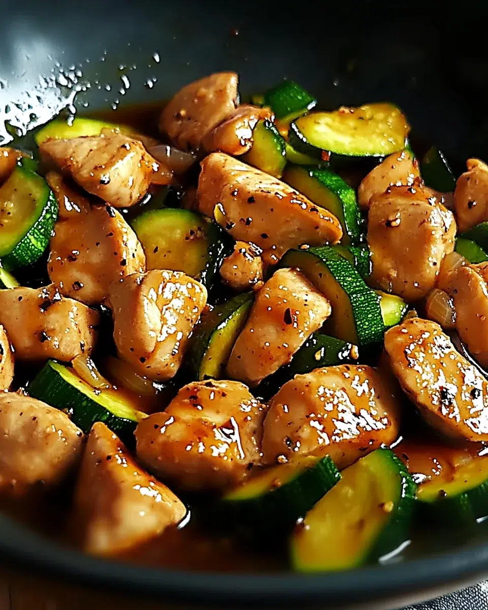 Sauté de Poulet aux Courgettes et Sauce Soja : Savourez cette recette délicieuse et rapide!