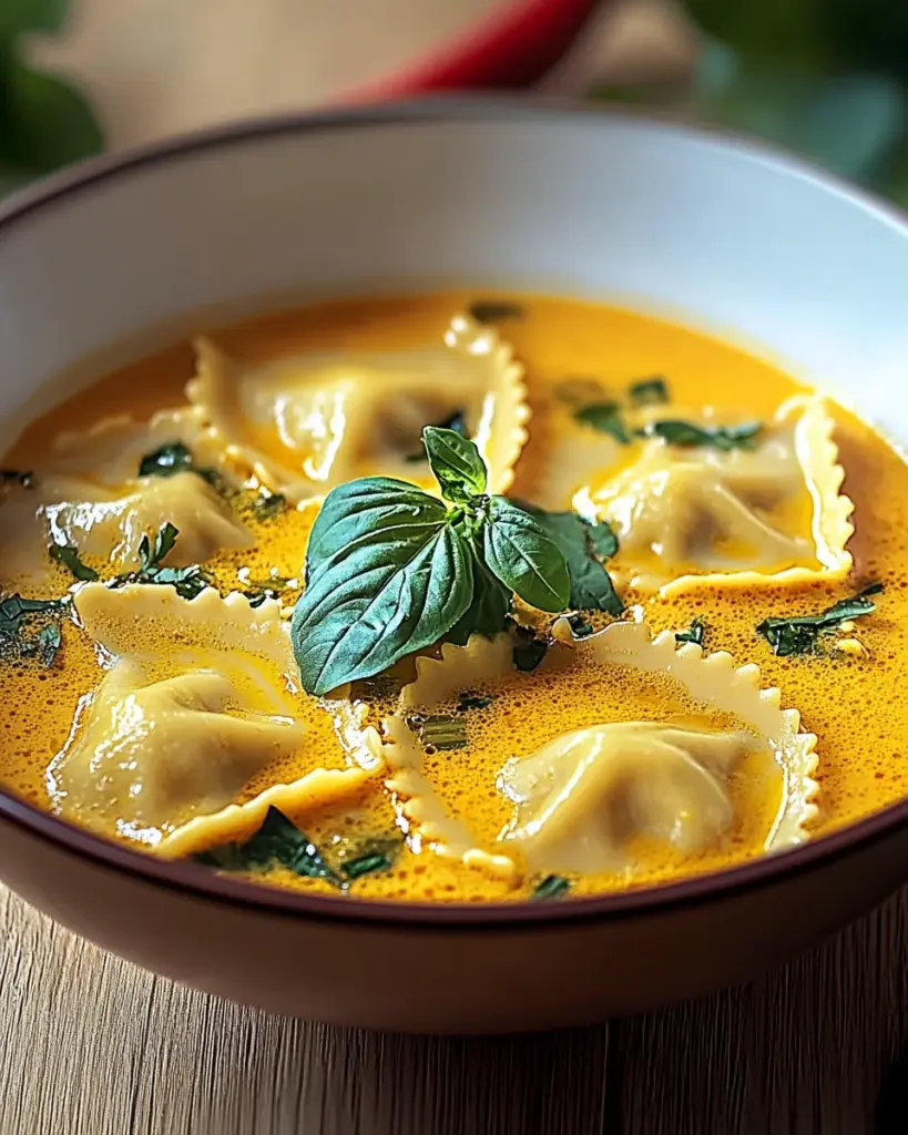 Soupe Thai au Curry et Raviolis a la Noix de Coco 3