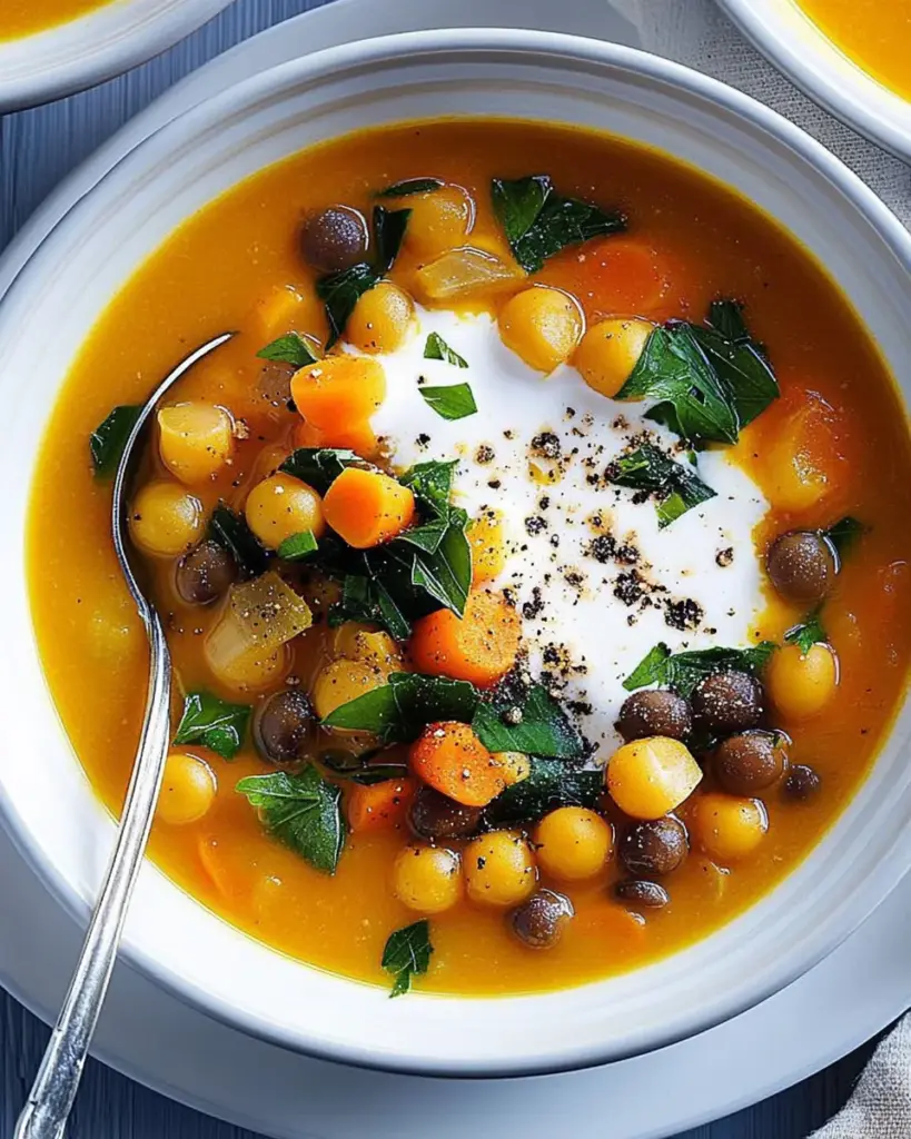 Soupe de Legumes et Pois Chiches Epicee 2