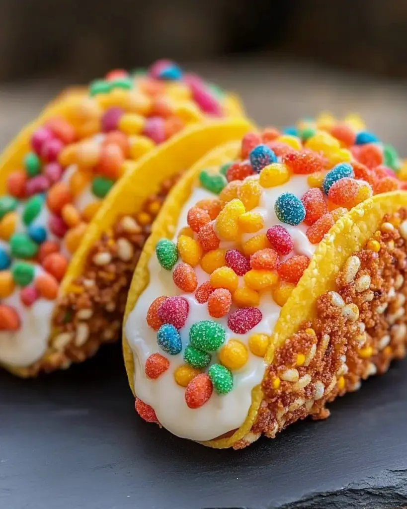 Tacos de Cheesecake aux Fruity Pebbles 1