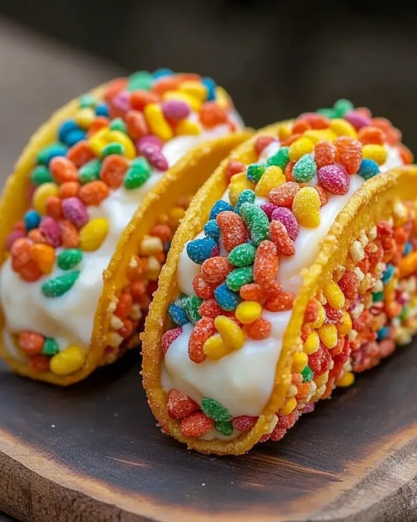 Tacos de Cheesecake aux Fruity Pebbles 3