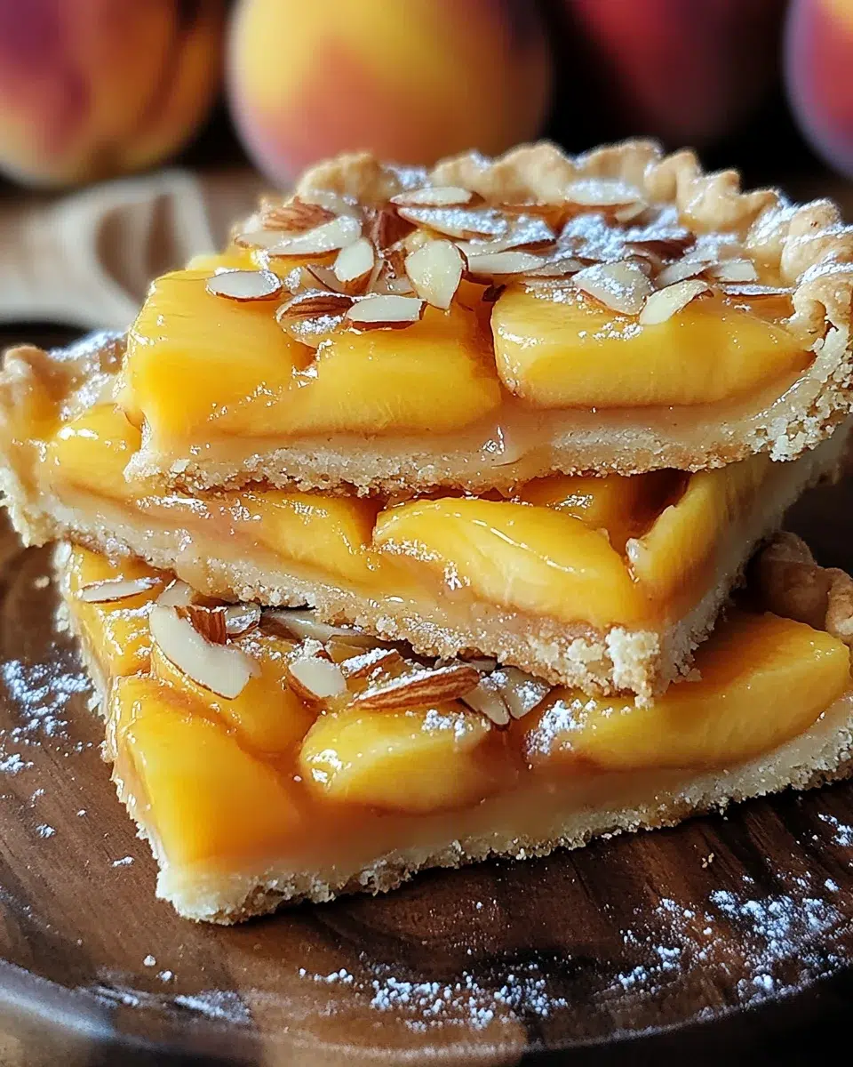 Tarte aux pêches et aux amandes : un délice facile à préparer !