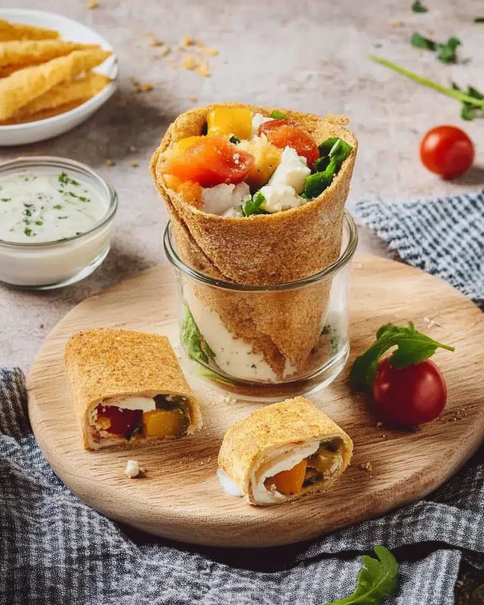 Wraps de Chèvre Pané et Légumes : une recette savoureuse!