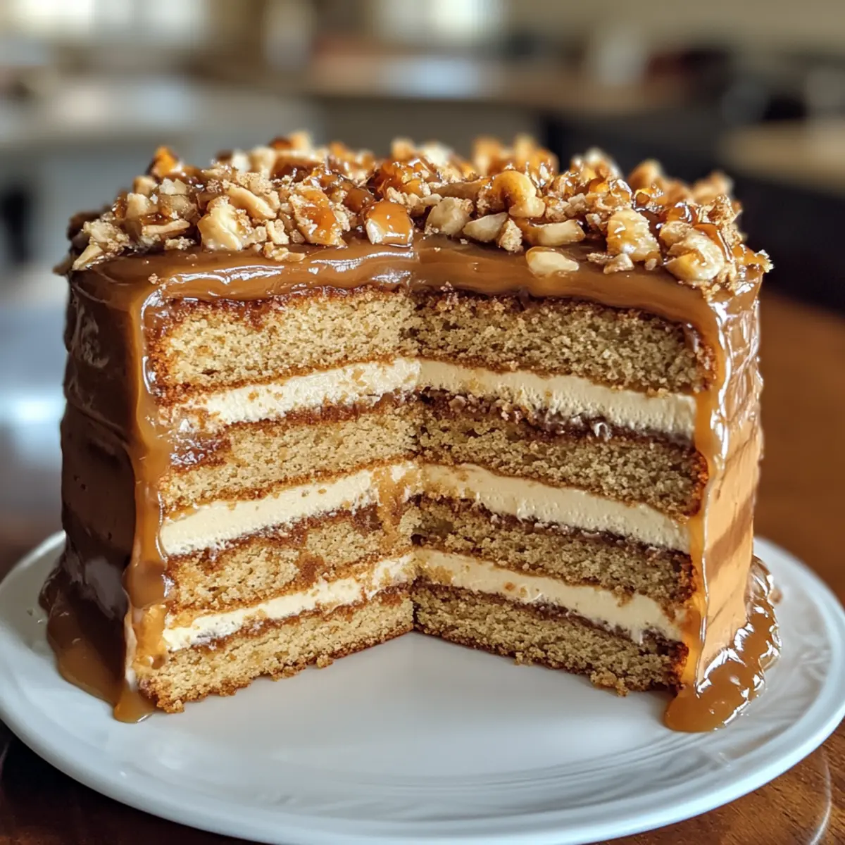 Gâteau Croquant au Caramel irrésistible à essayer