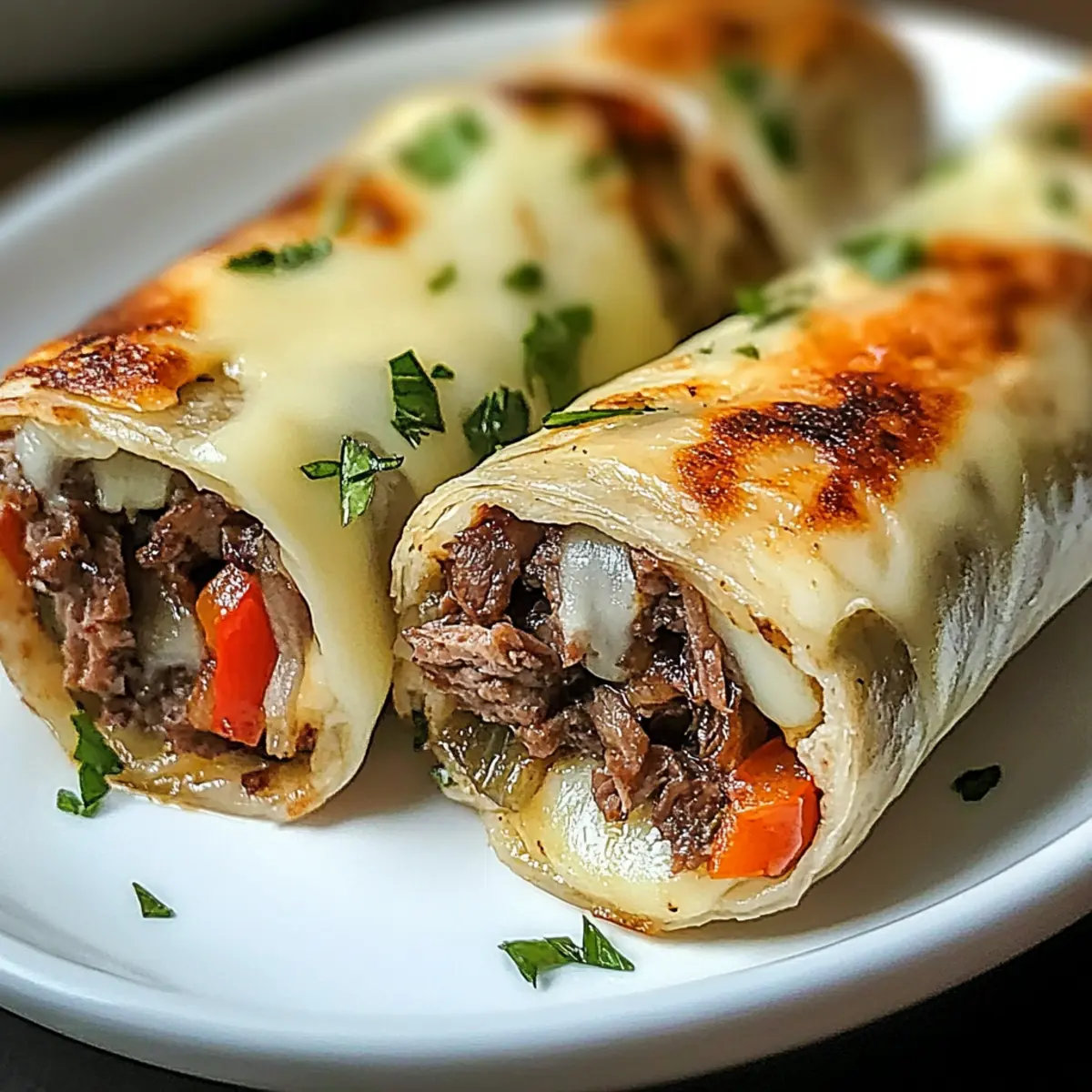 Keto Roulés de Cheesesteak Philly Savoureux