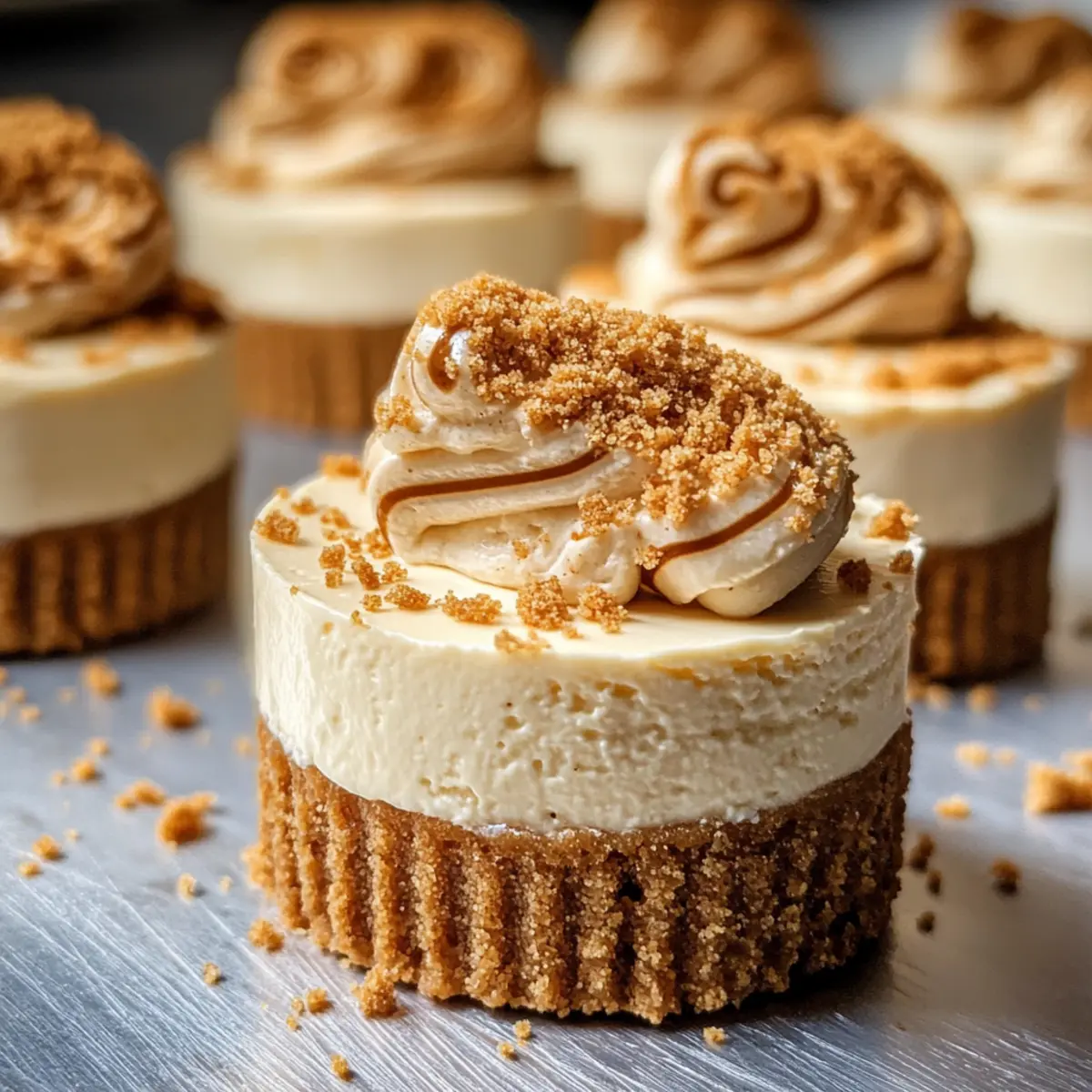 Mini Cheesecakes Biscoff au Coulis Gourmand