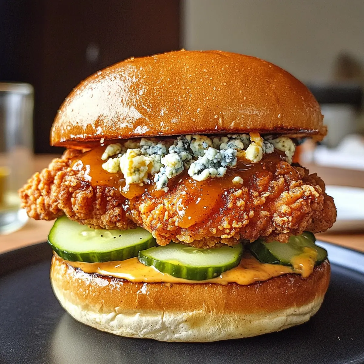 Sandwich au poulet croustillant au citron et poivre