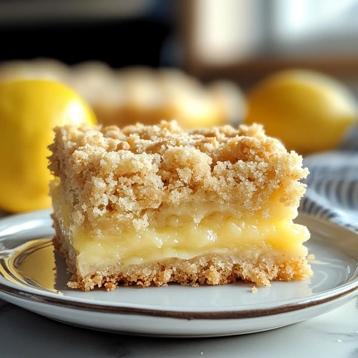 Carrés de miettes de citron irrésistibles à essayer
