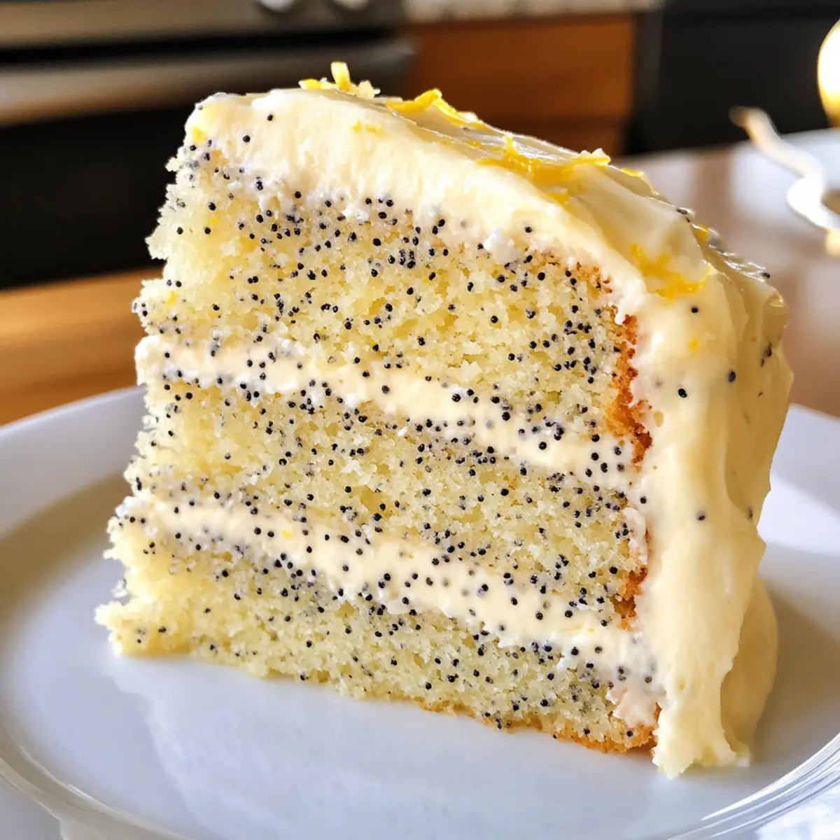 Gâteau humidifiant au citron et aux graines de pavot moelleux